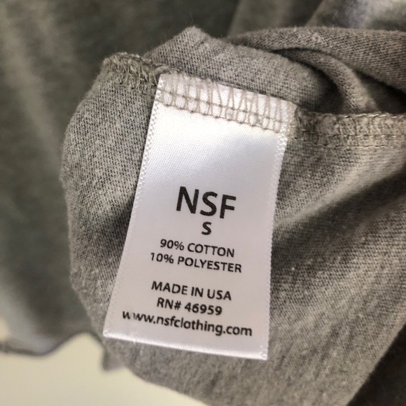 NSF Harley Distressed Muscle Boyfriend Tank Tee in Heather Grey - Picture 7 of 8